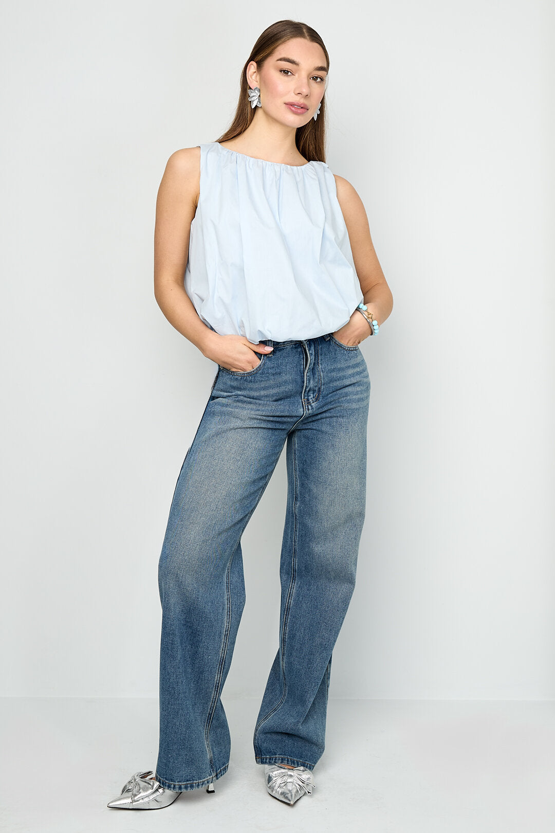 Gimme Casual Cotton Sleeveless Top for Spring/Summer