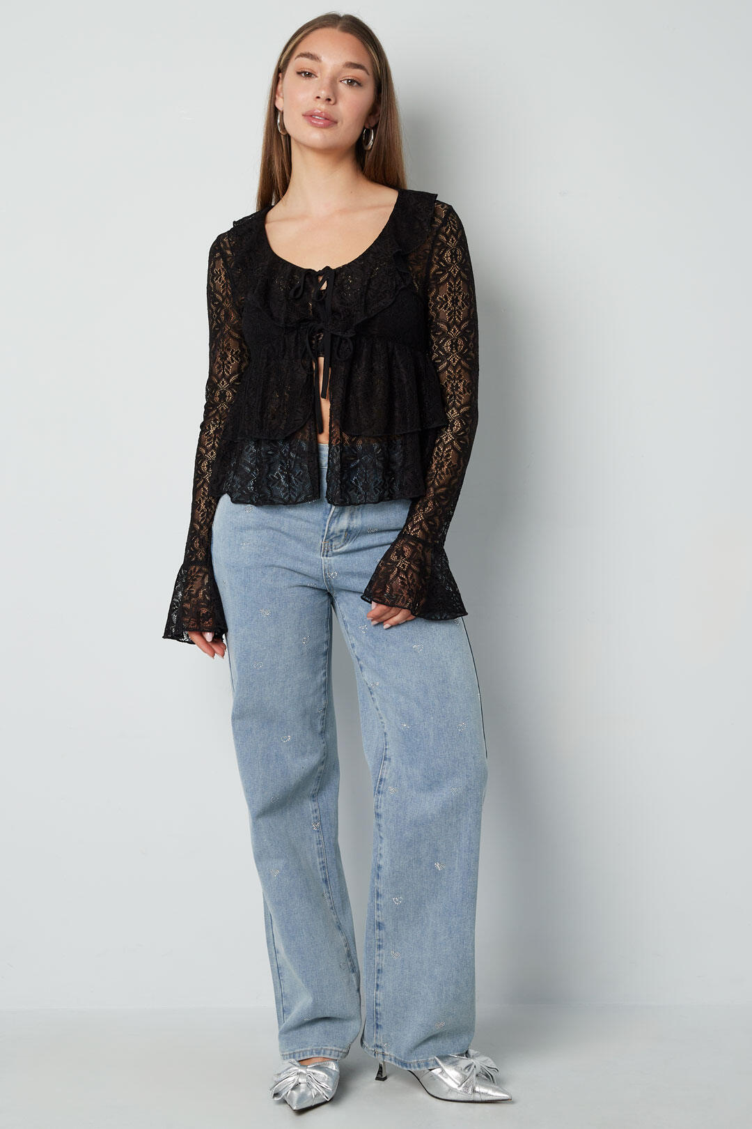 Elegant Woven Long Sleeve Tops for Spring/Summer