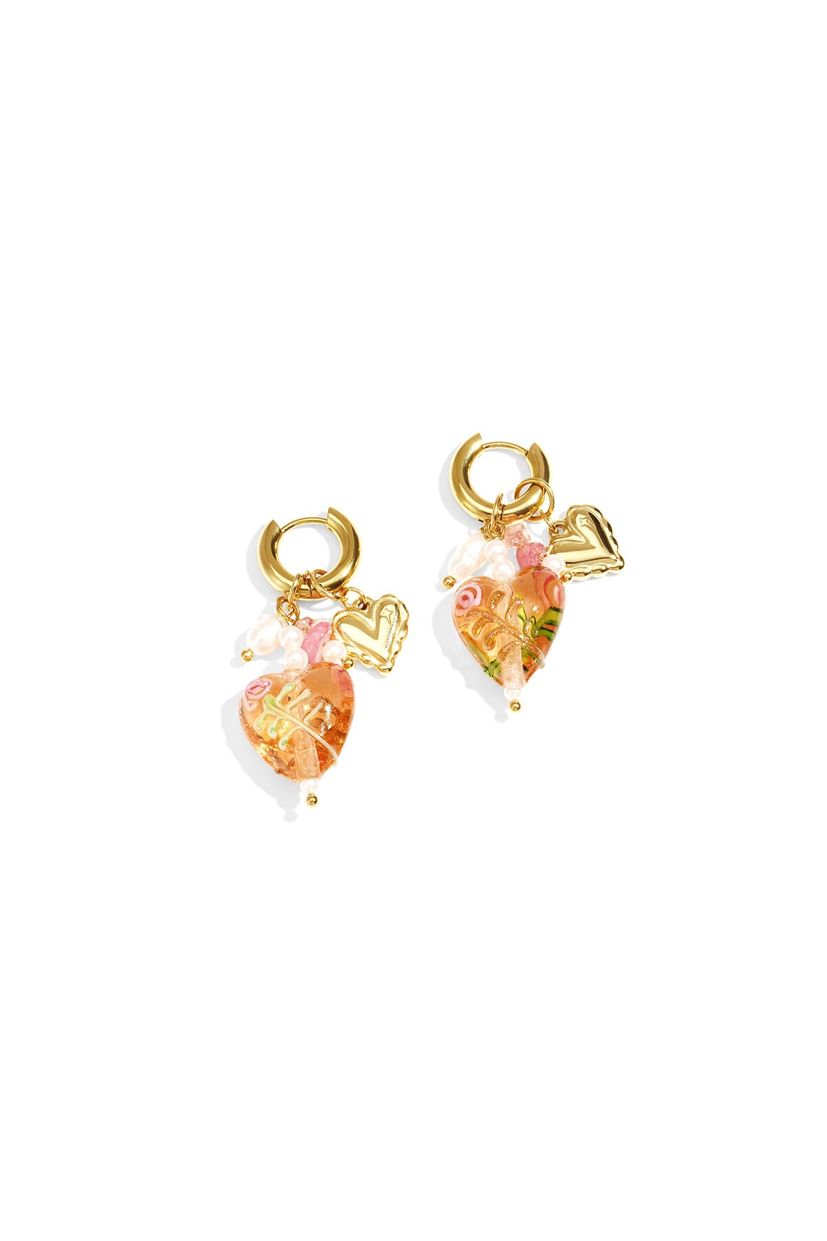 Charming Heart-Shaped Drop Earrings for Spring