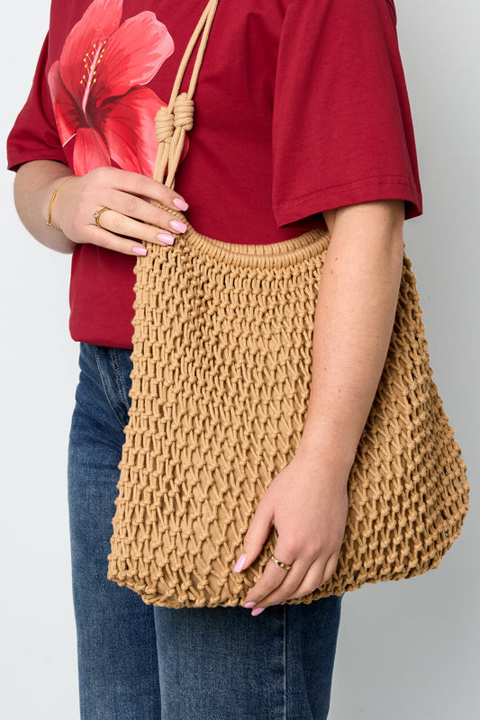 Elegant Cotton Bucket Beach Bag for Women