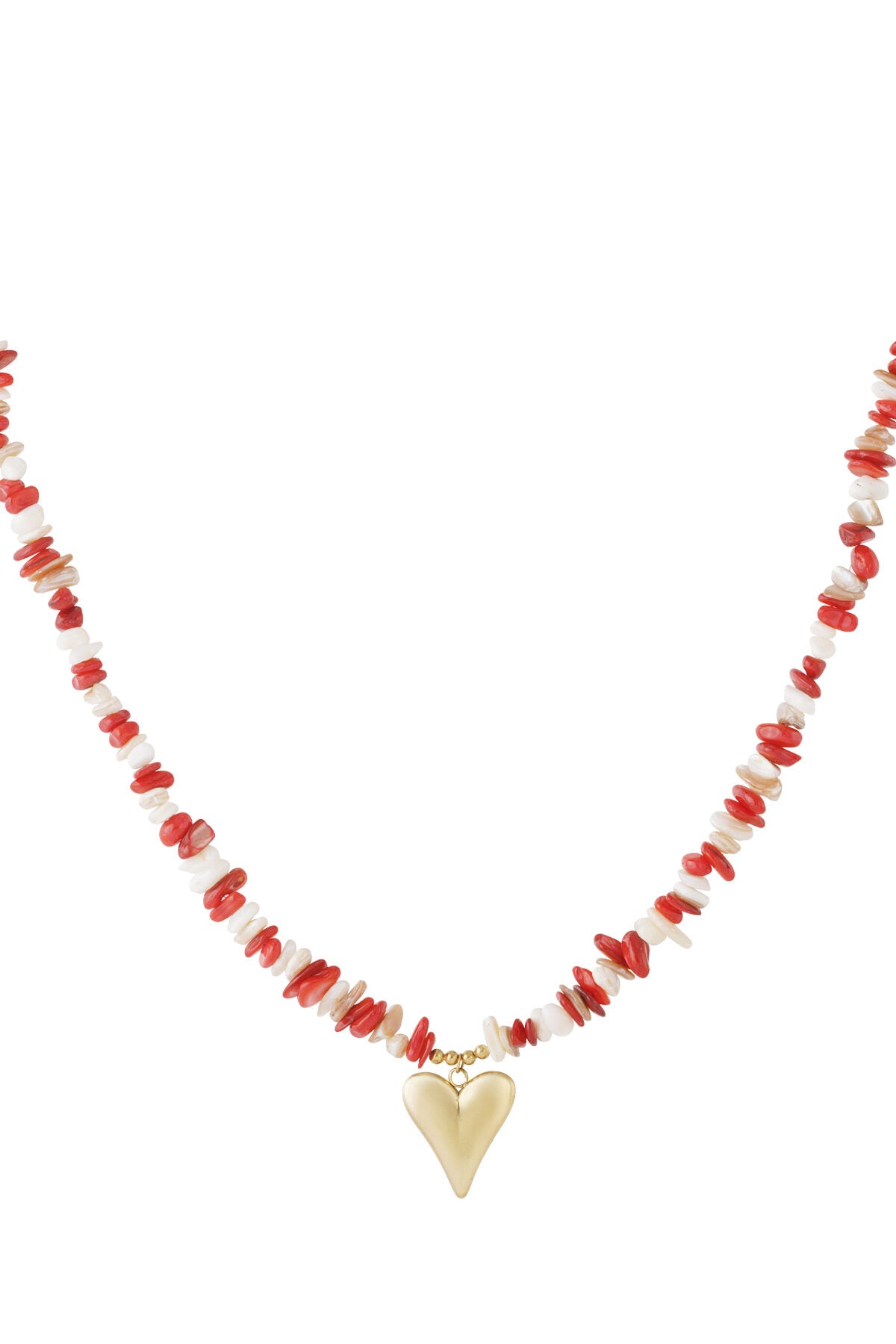 Charming Heart Beaded Necklace for Everyday Elegance
