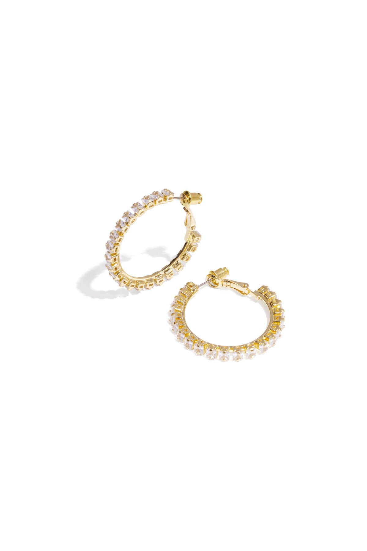 Elegant Circle Party Earrings for Women - Silver & Gold