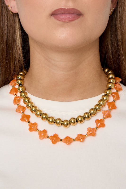 Charming Spring/Summer Beaded Necklace in Vibrant Colors