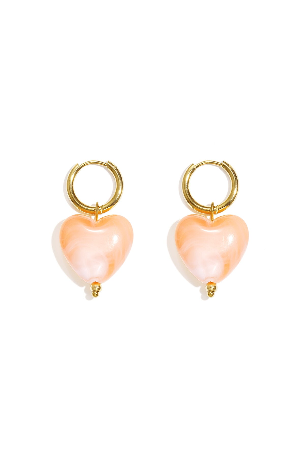 Elegant Spring/Summer Heart Drop Earrings for Women