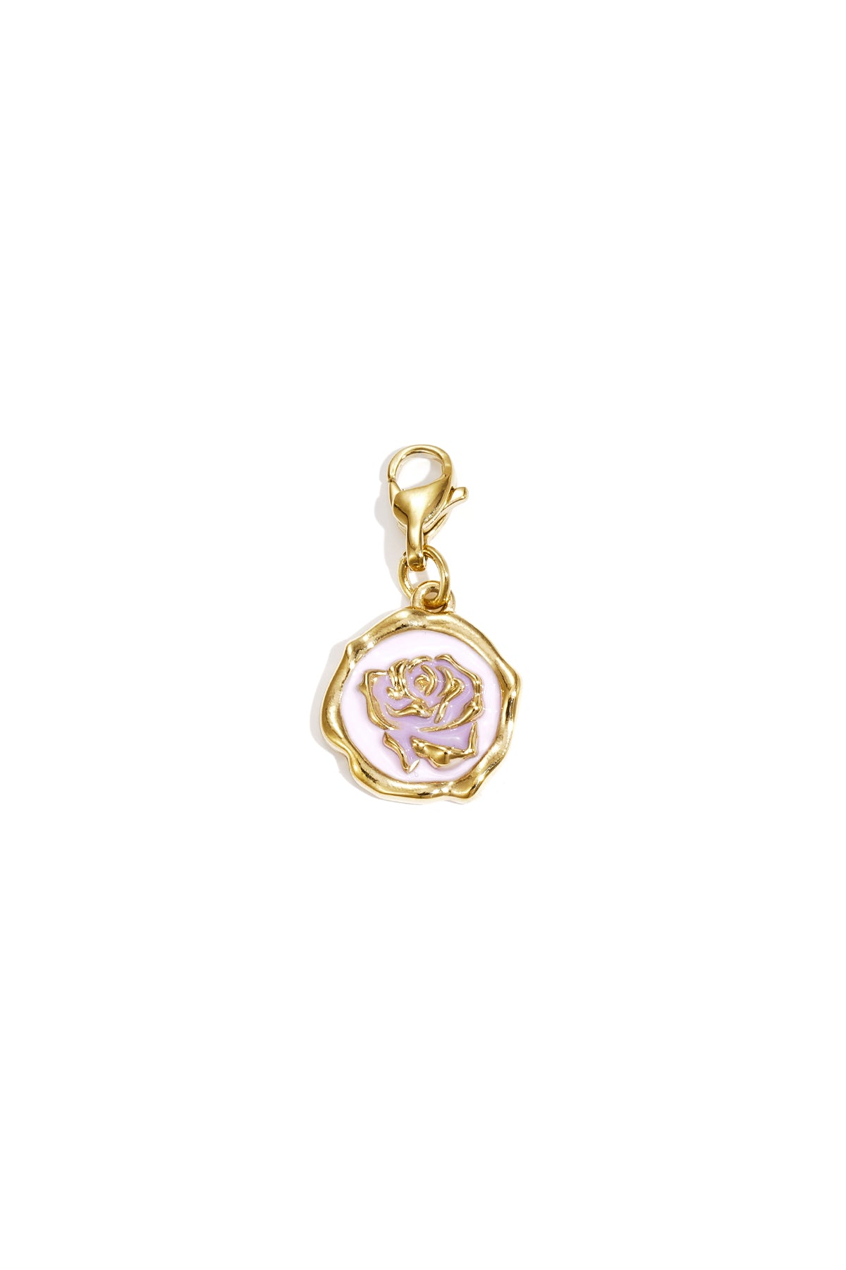 Sieraden bedel roos op munt DIY