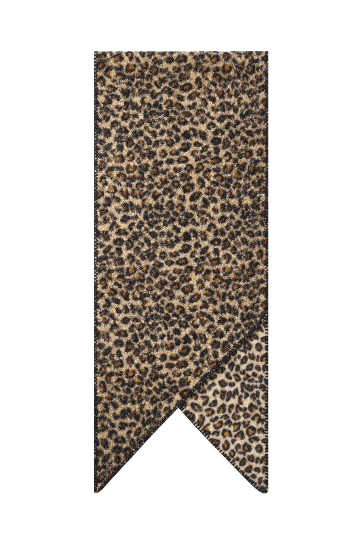 Stylish Khaki and Camel Leopard Print Winter Scarf for Women