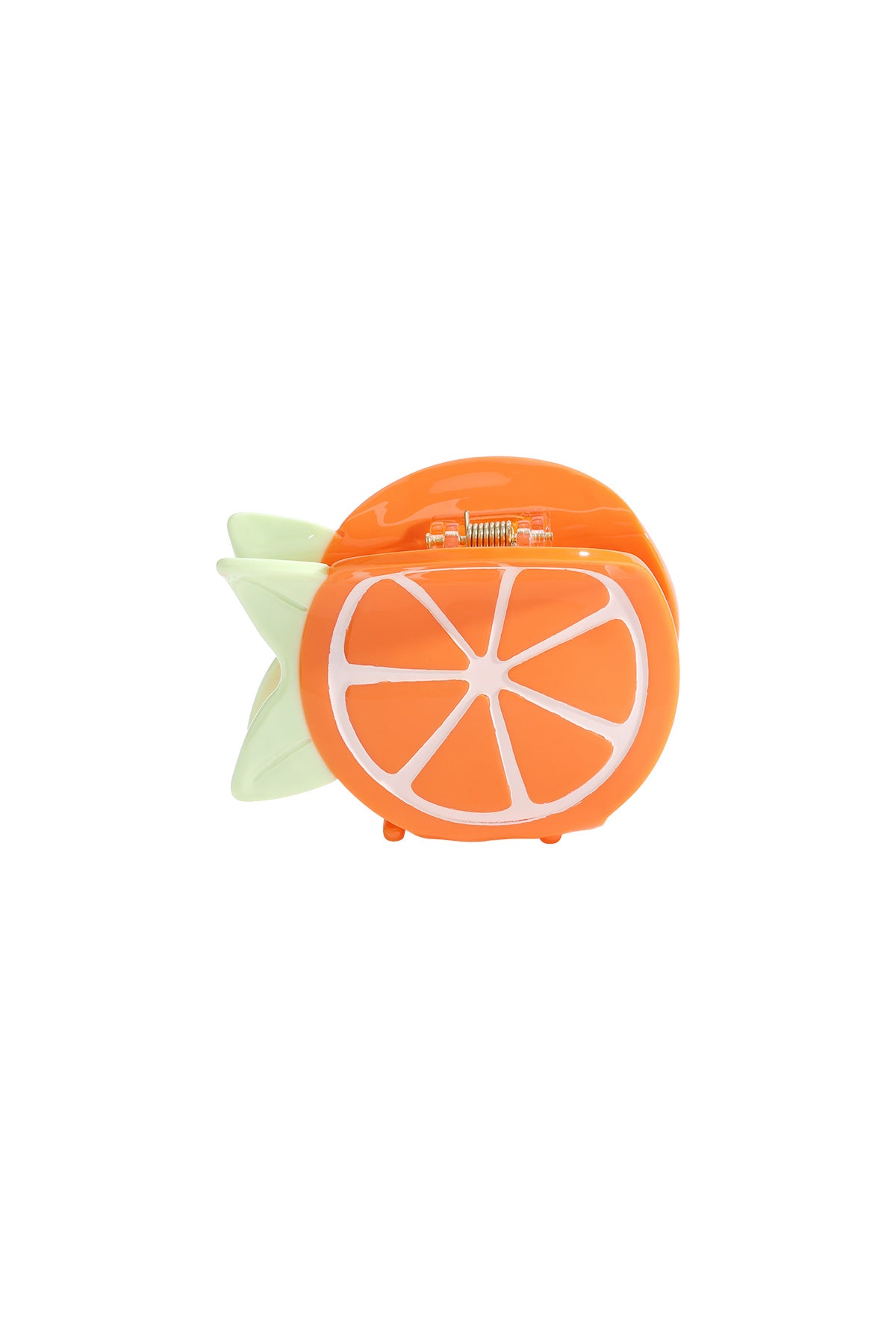 Elegant Orange Acetate Hair Claw for Spring/Summer