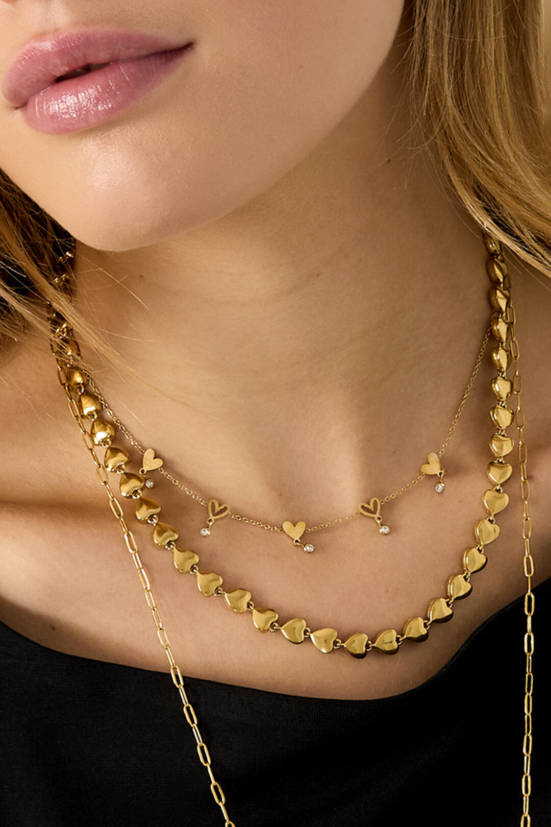 Elegant Heart Chain Necklace for Daily Wear