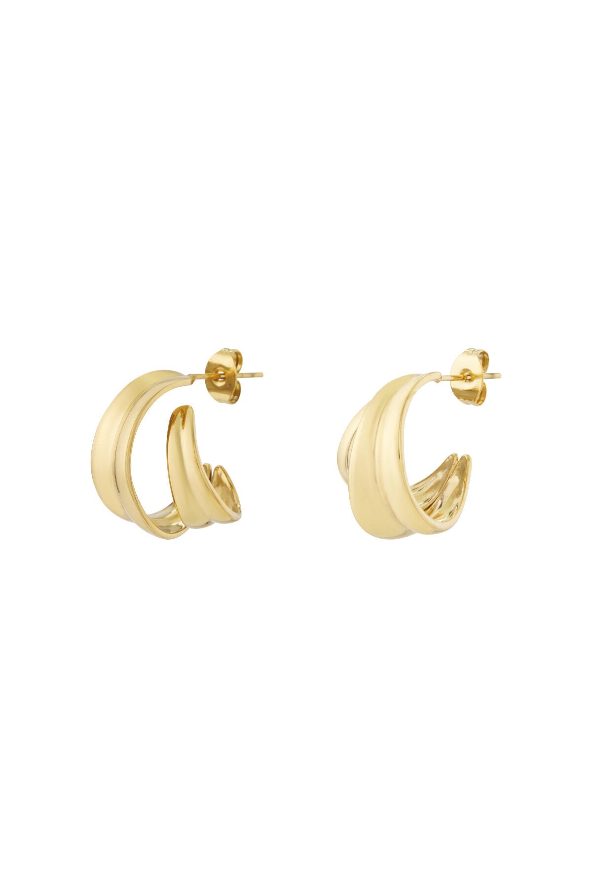 Stylish Stainless Steel Hoop Earrings for Everyday Wear