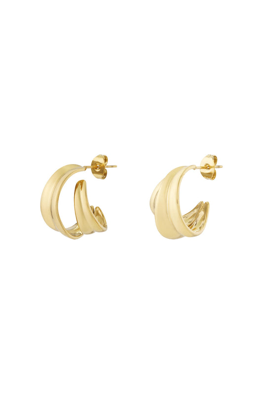 Stylish Stainless Steel Hoop Earrings for Everyday Wear