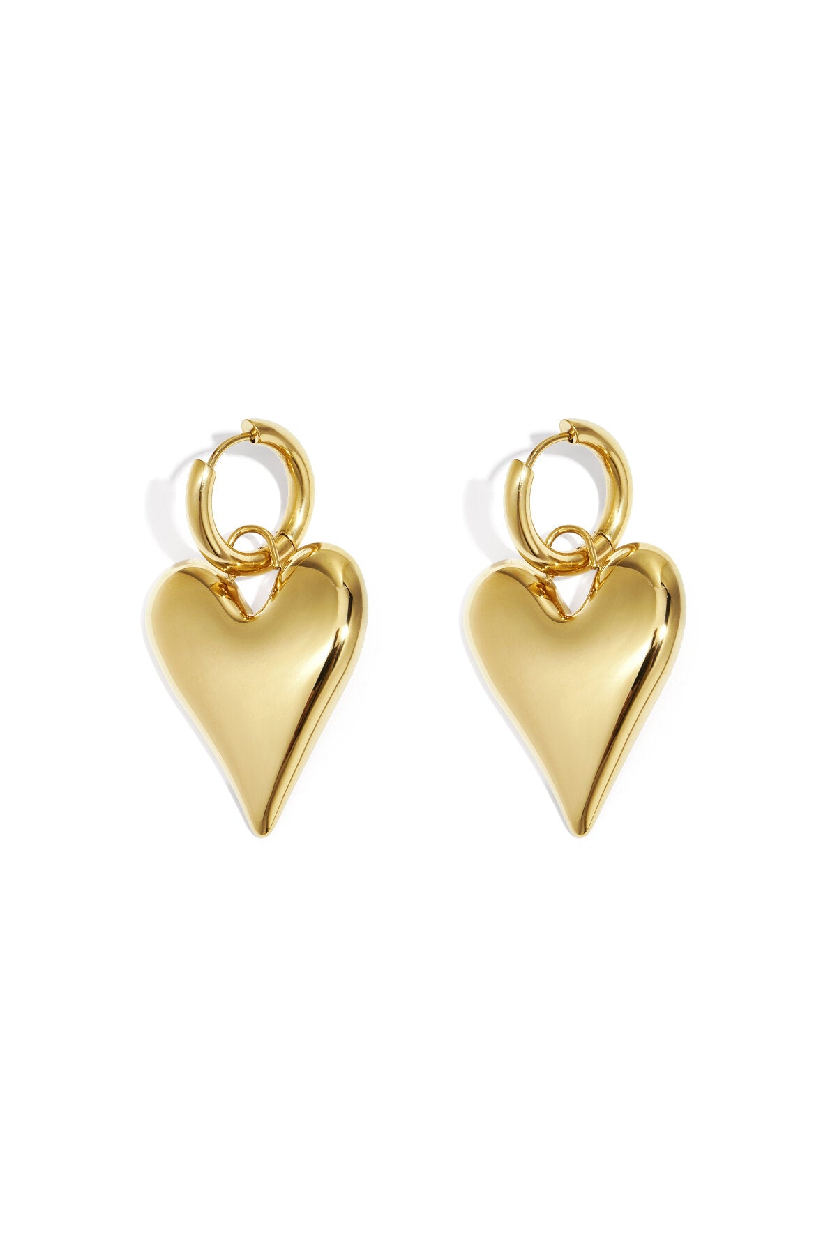 Elegant Heart-Shaped Drop Earrings for All Occasions