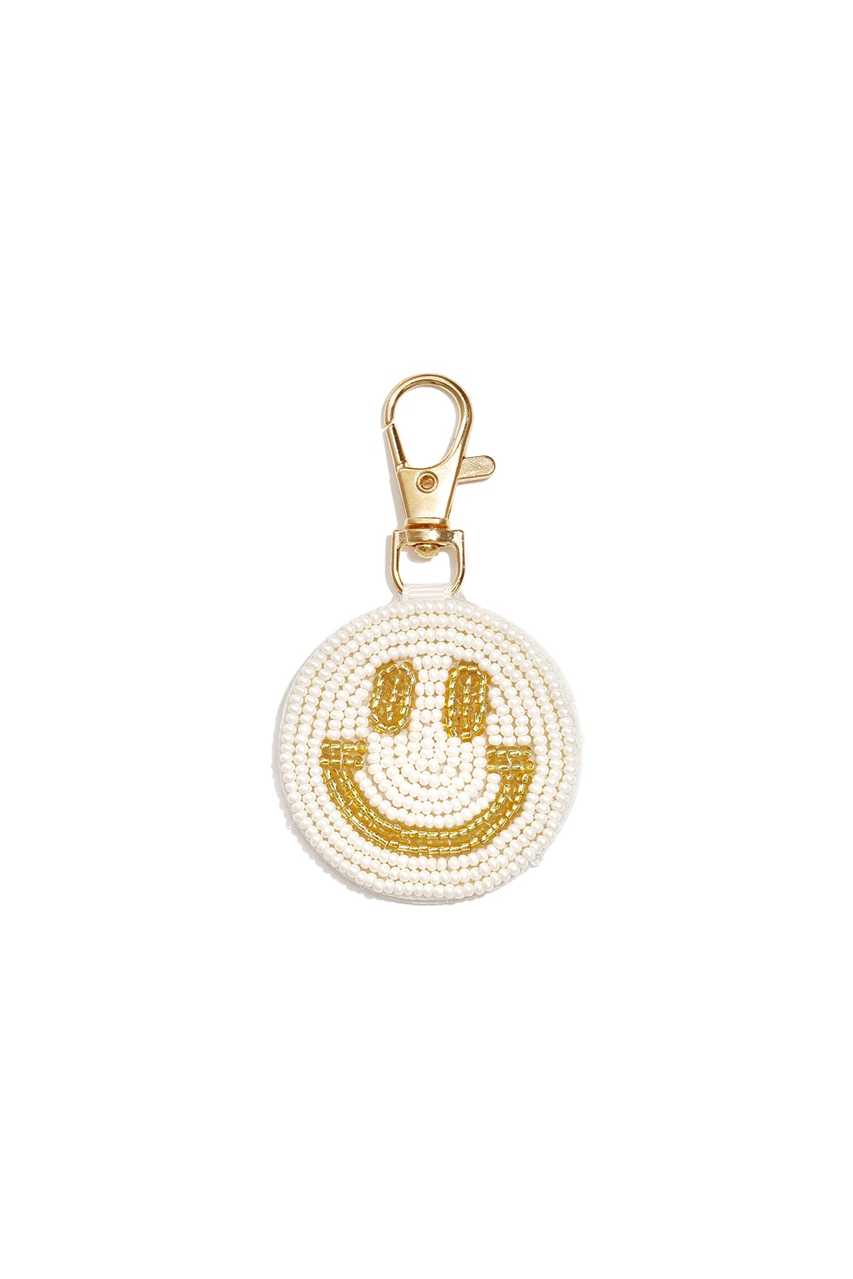 Tasbedeltjes met een lachend gezichtje, casual glazen accessoires voor dagelijks gebruik.