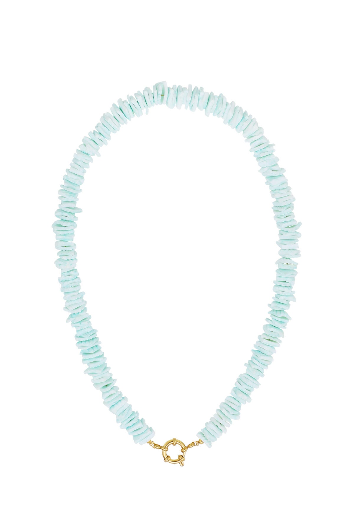 14K Gold Plated Seashell Beaded Necklace for Spring/Summer