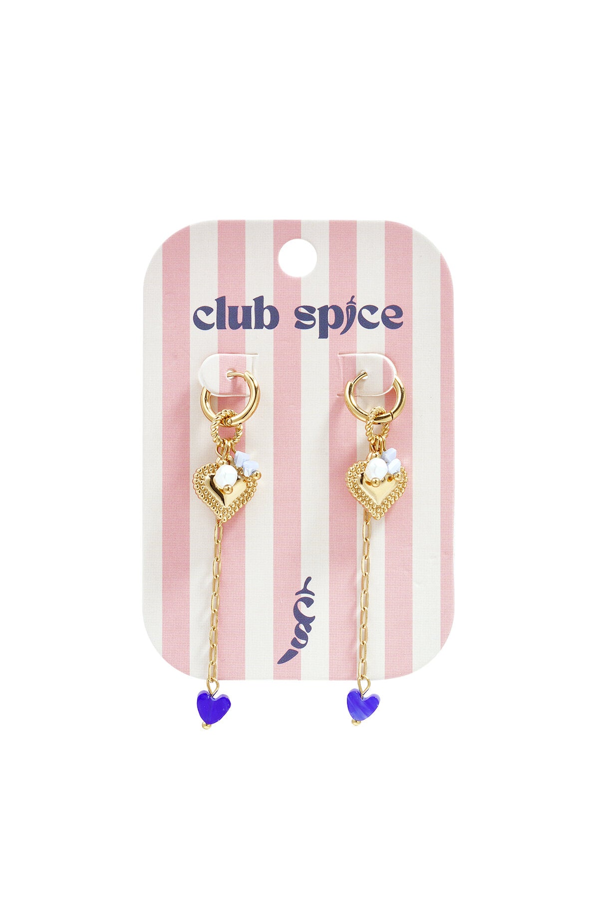 Elegant Gold Heart Loop Earrings for Women