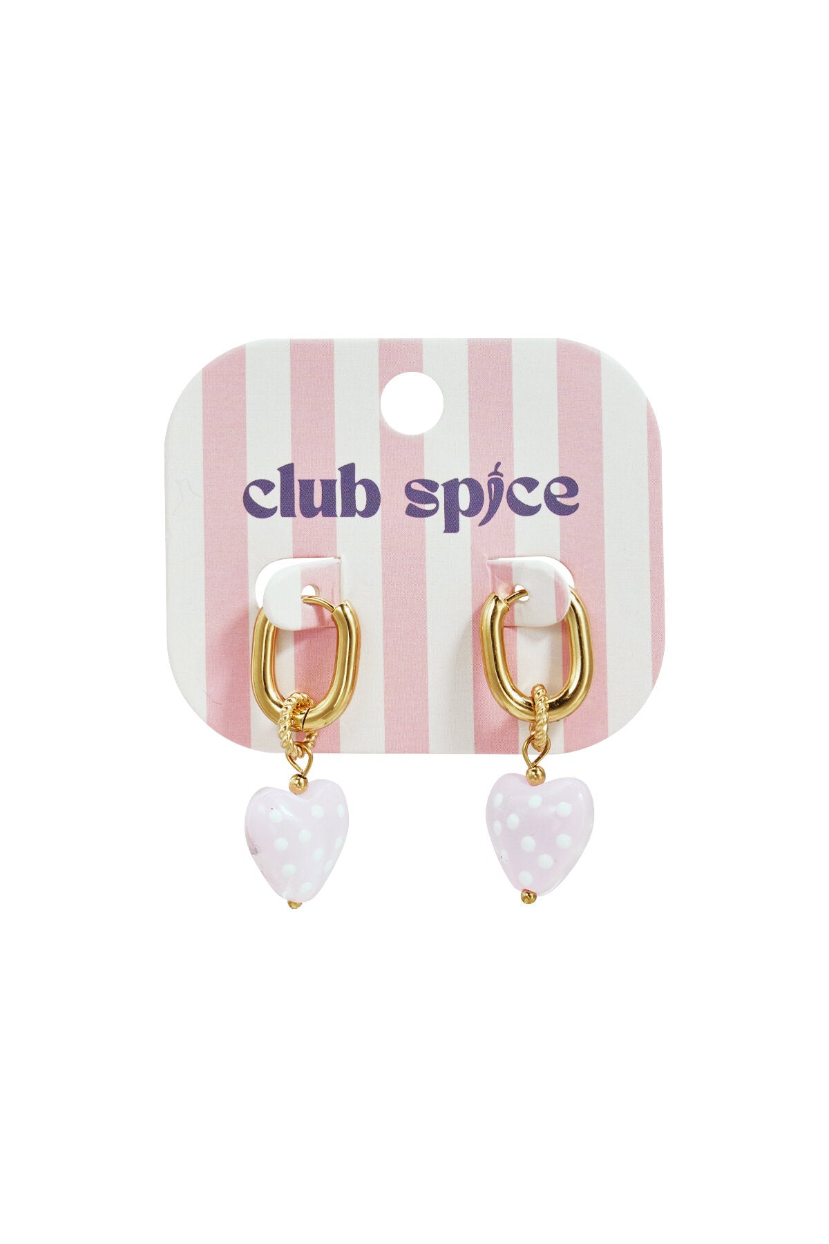 Stainless Steel Heart Drop Earrings, Romantic Pink & Red
