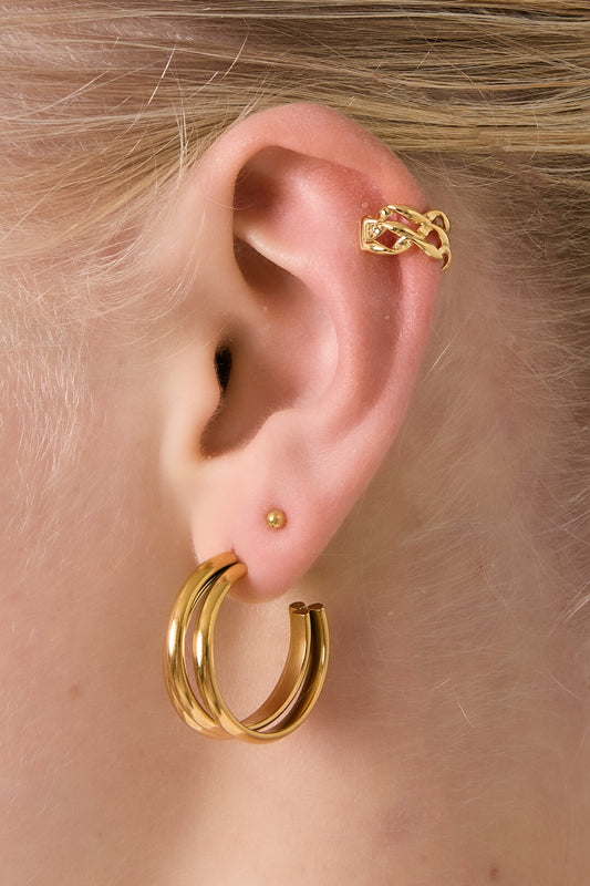 Chic Copper Ear Cuff - All Fit, Simple & Stylish