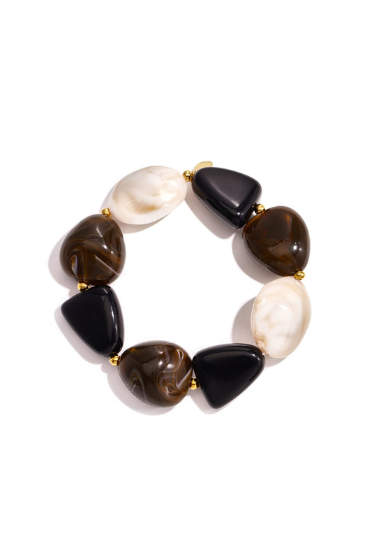 Acryl kralenarmbanden met onregelmatige vorm, eenvoudige, alledaagse serie, damessieraden