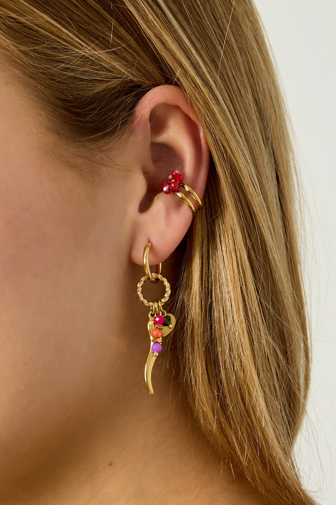Elegant Crystal Ear Cuff for Women - Fall/Winter