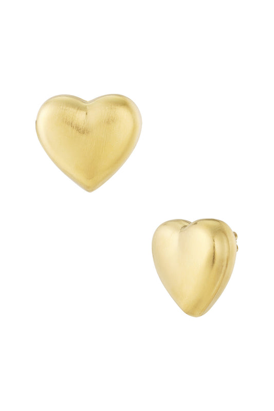 Elegant Heart-Shaped Stud Earrings for Everyday Wear