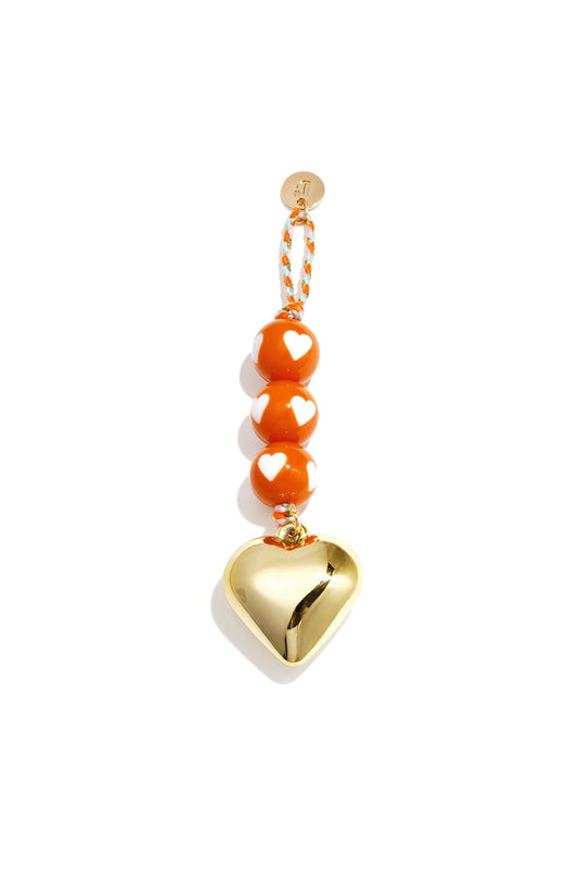 Charming Acrylic Heart Bag Charms for Spring/Summer