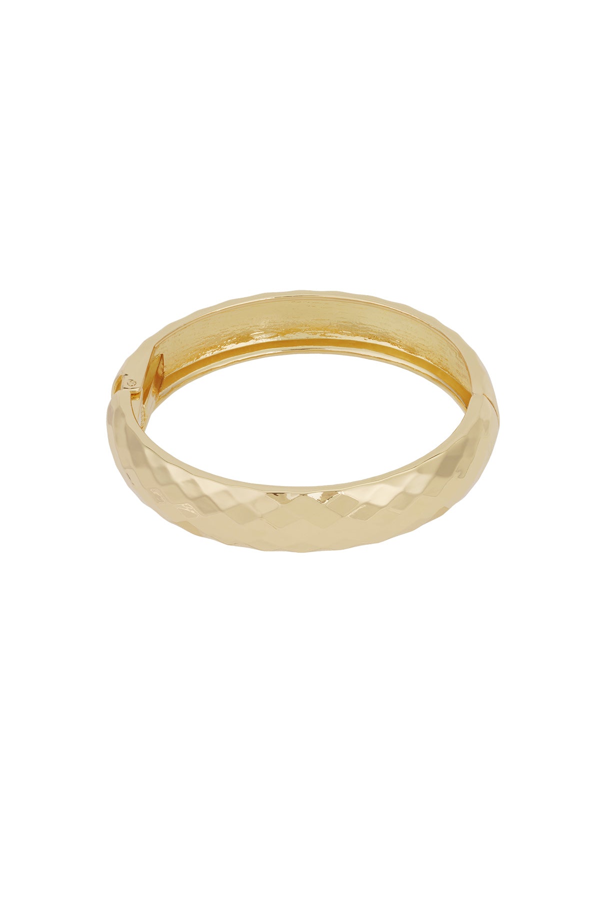 Elegant Gold Color Irregular Bangle for All Occasions