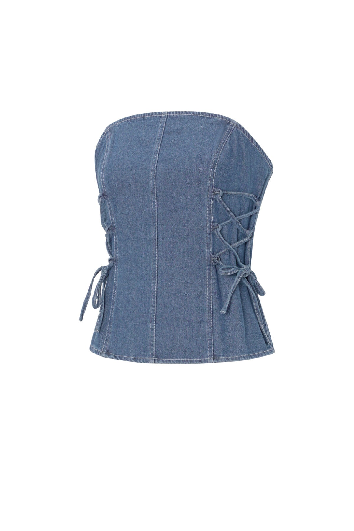 Elegant Blue Denim Top for Spring/Summer