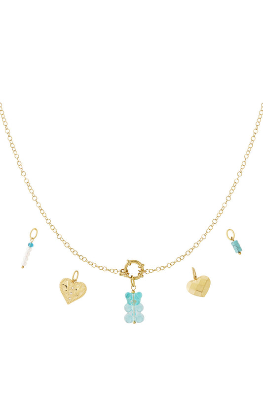 Elegant 14K Gold Plated Heart Necklace