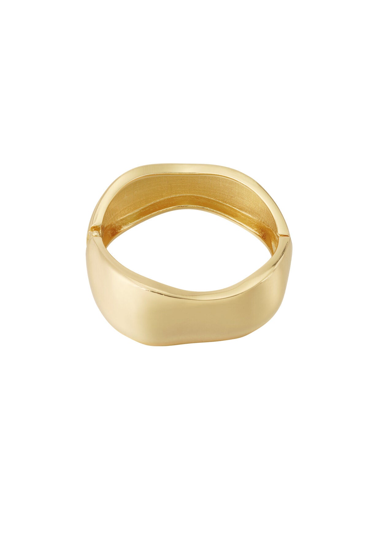 Elegant Gold Irregular Bangle for Everyday Wear