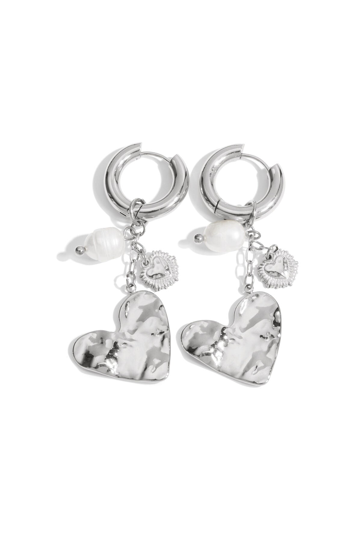 Elegant Heart Shaped Drop Earrings for Women
