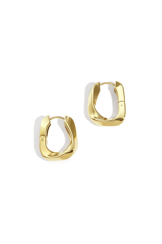 Stylish Stainless Steel Hoop Earrings - Simple & Casual