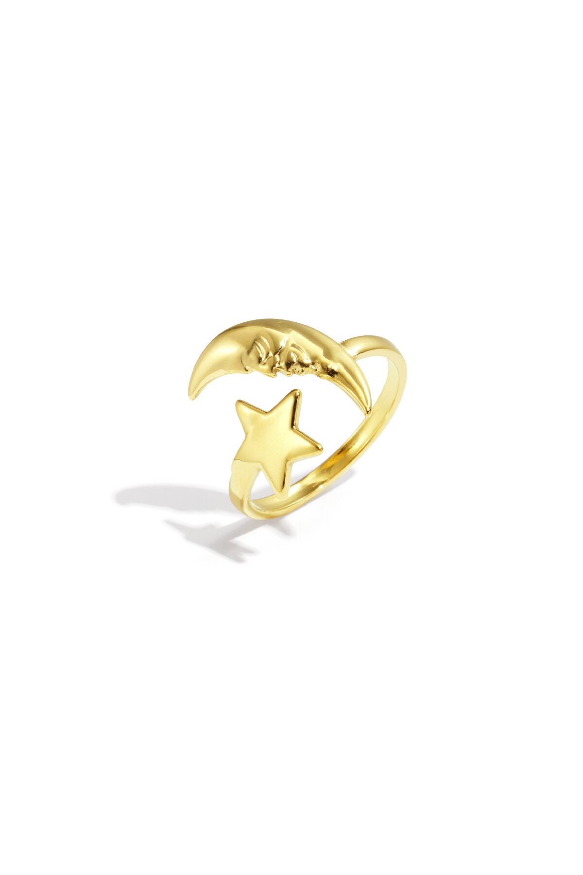 Adjustable Minimalist Star & Moon Rings - All Fit