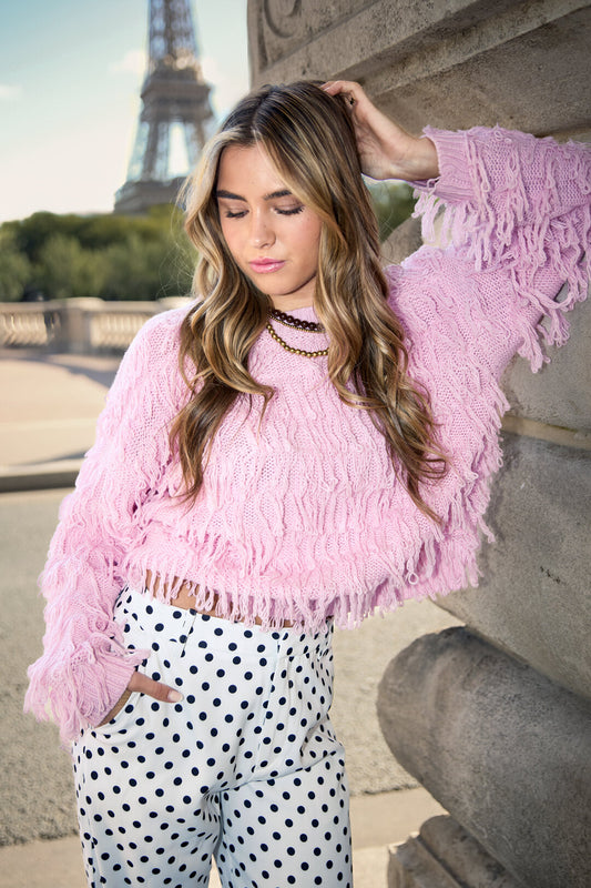 Soft Acrylic Knit Sweater for Cozy Fall/Winter