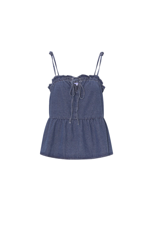 Stylish Blue Denim Top for Spring/Summer