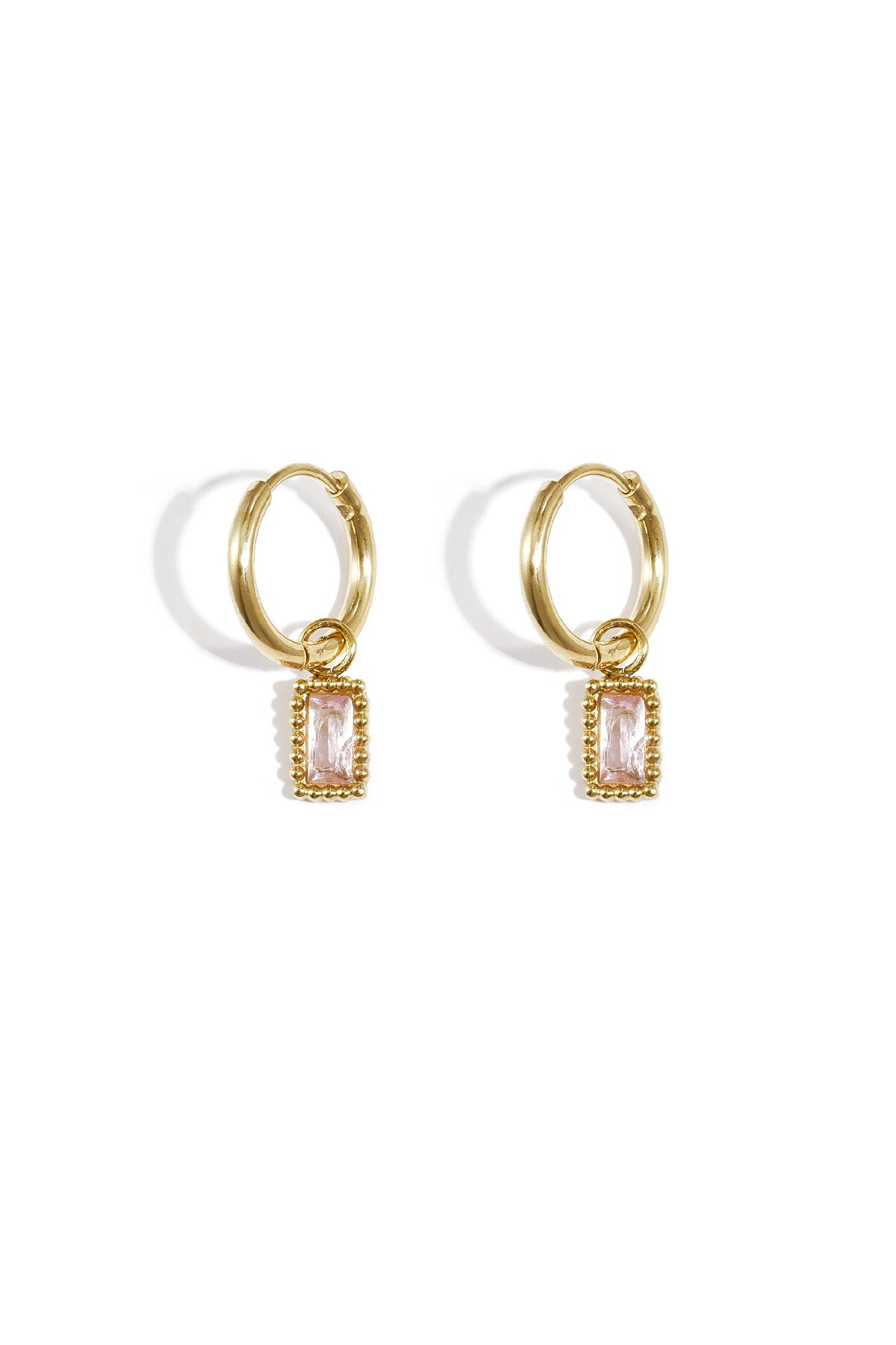 Stylish Pink & Green Drop Earrings for Spring