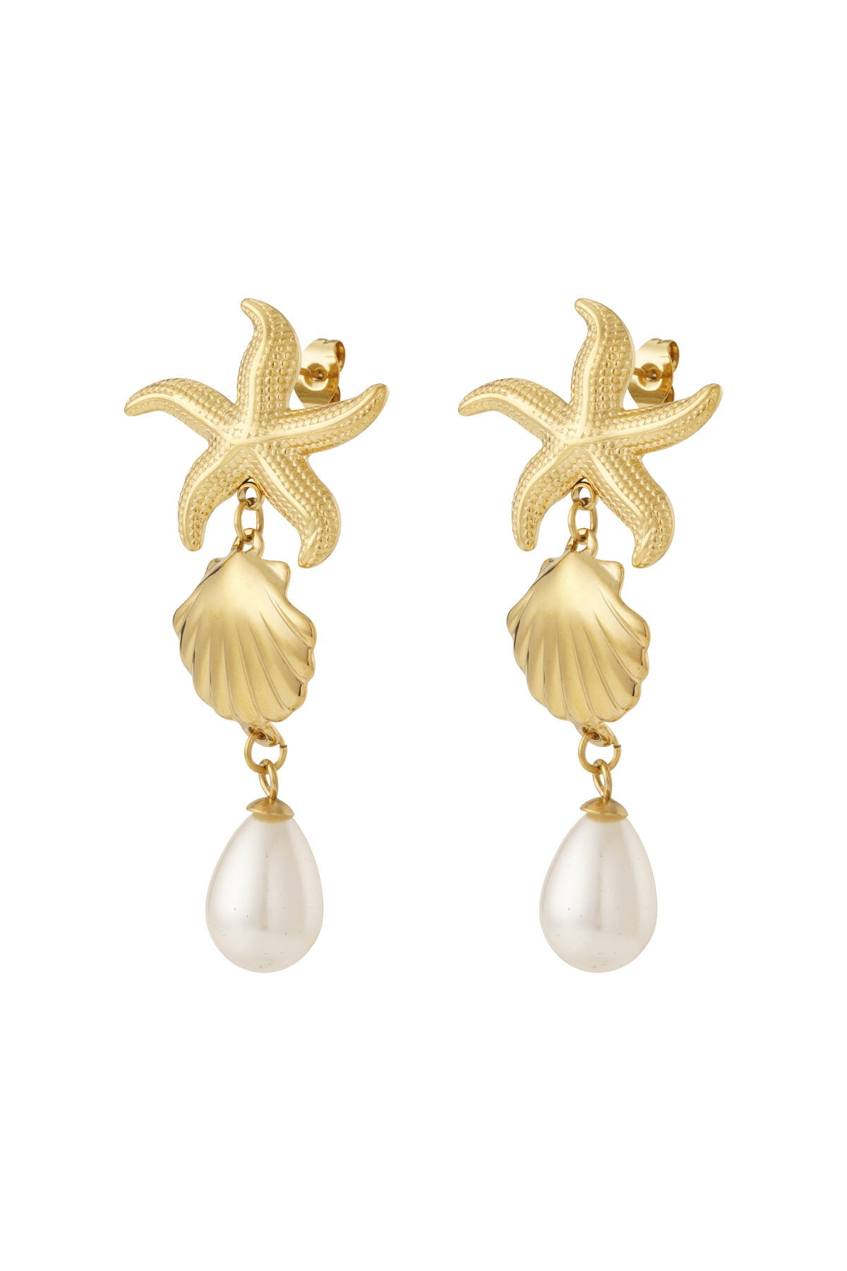 14K Gold Plated Drop Earrings for a Timeless Look