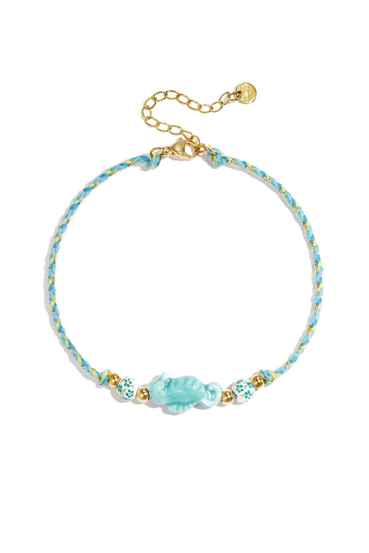 Charming Green and Blue Rope Anklet for Summer
