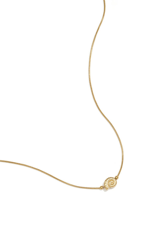 Elegant Gold-Plated Shell Pendant Necklace for Women