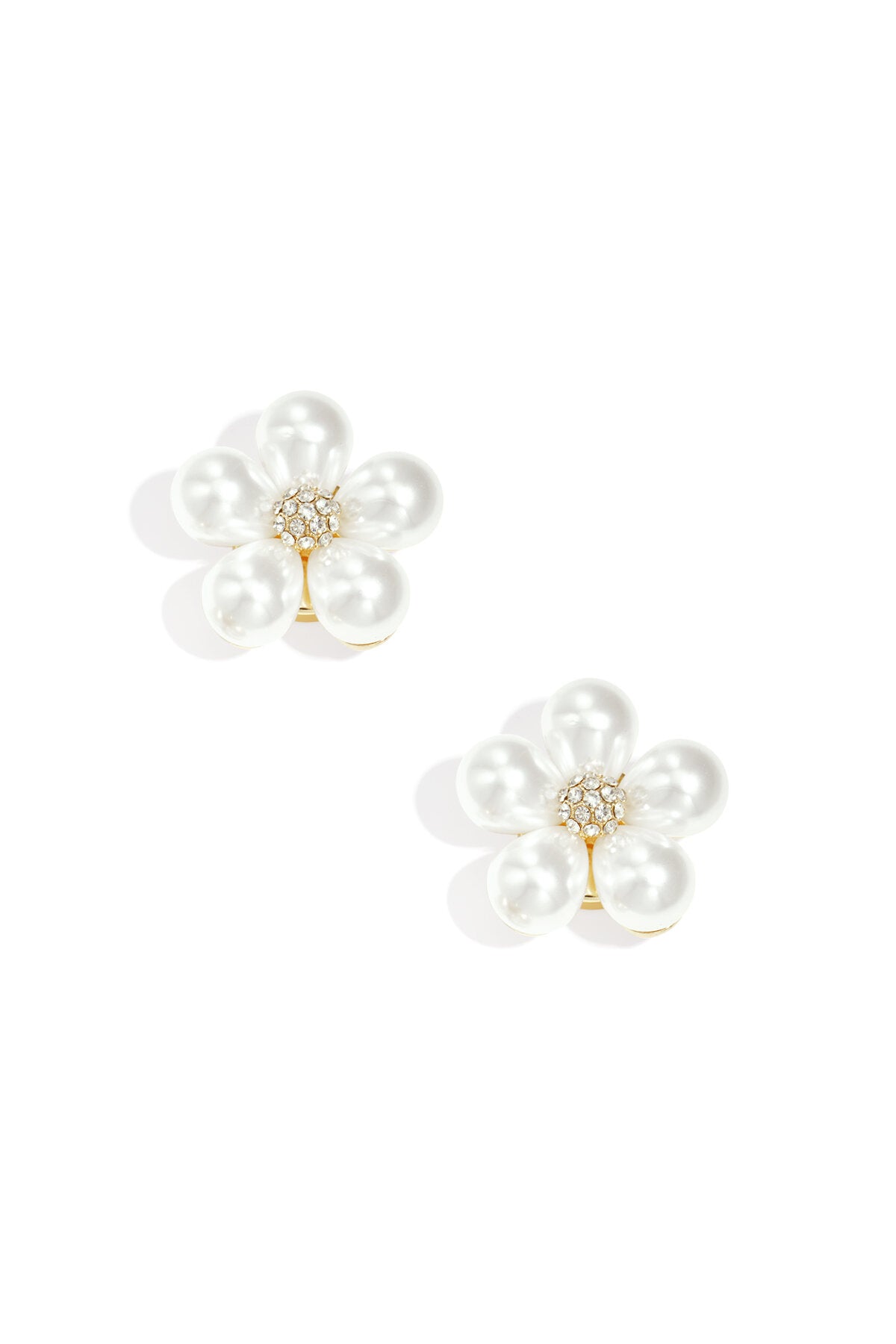 Elegant White Flower Cufflinks for Women