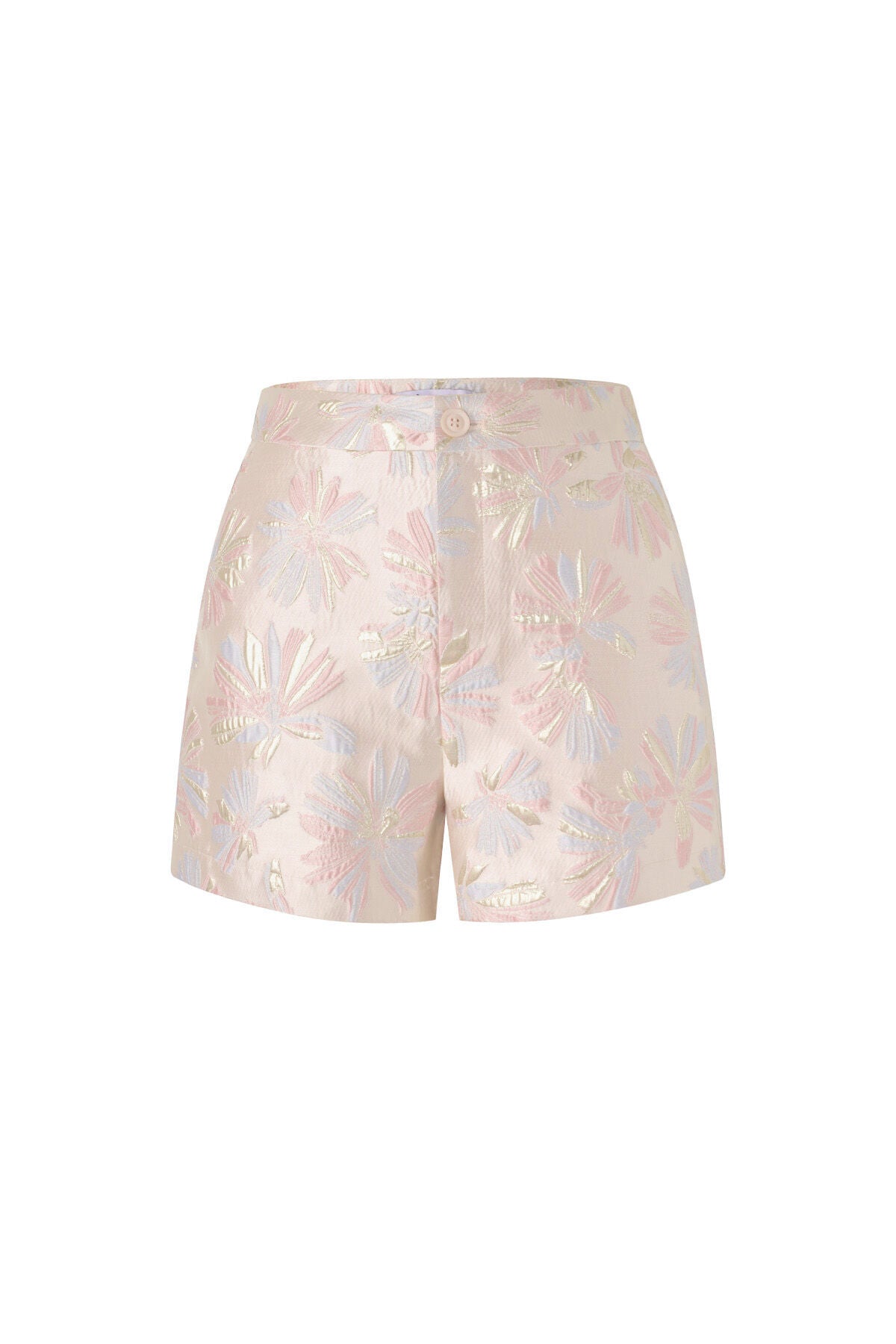 Elegant Floral Print Shorts for Spring/Summer