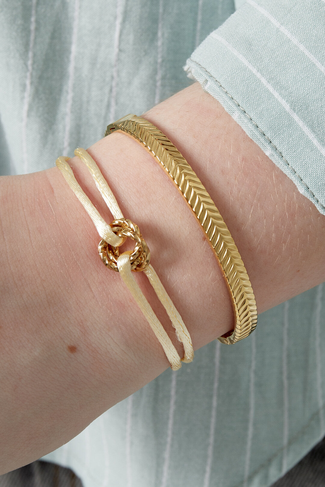 Stylish 14K Gold Plated Braided Bracelets for Everyday Wear