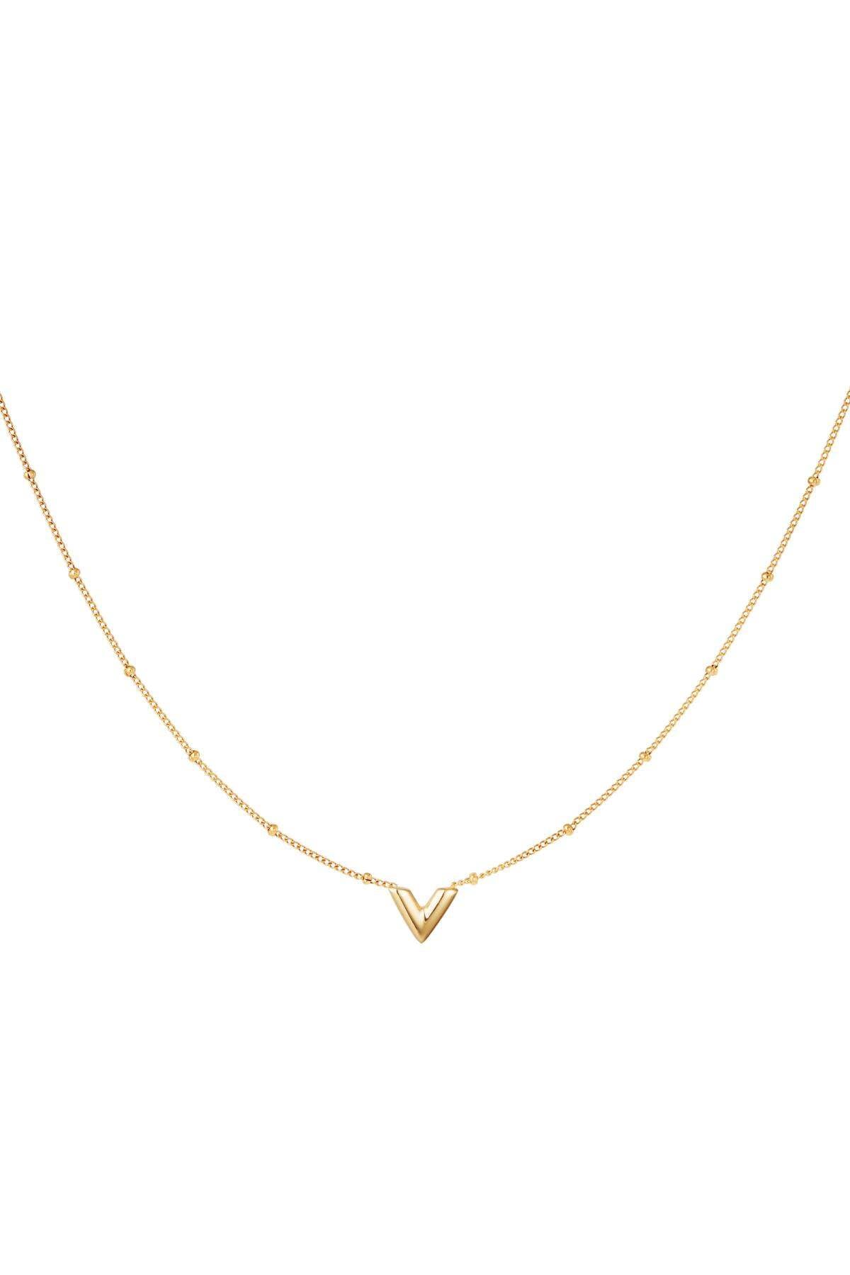 Elegant Stainless Steel Pendant Necklace - Silver & Gold