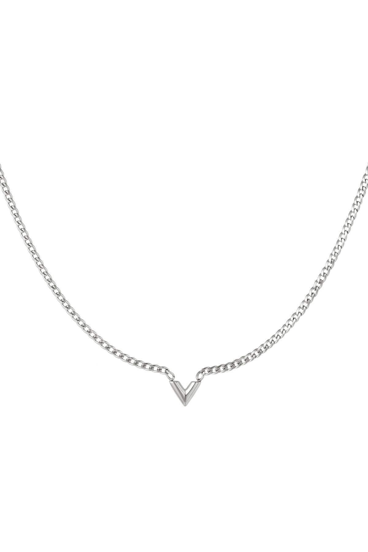 Elegant Stainless Steel Pendant Necklace in Silver & Gold
