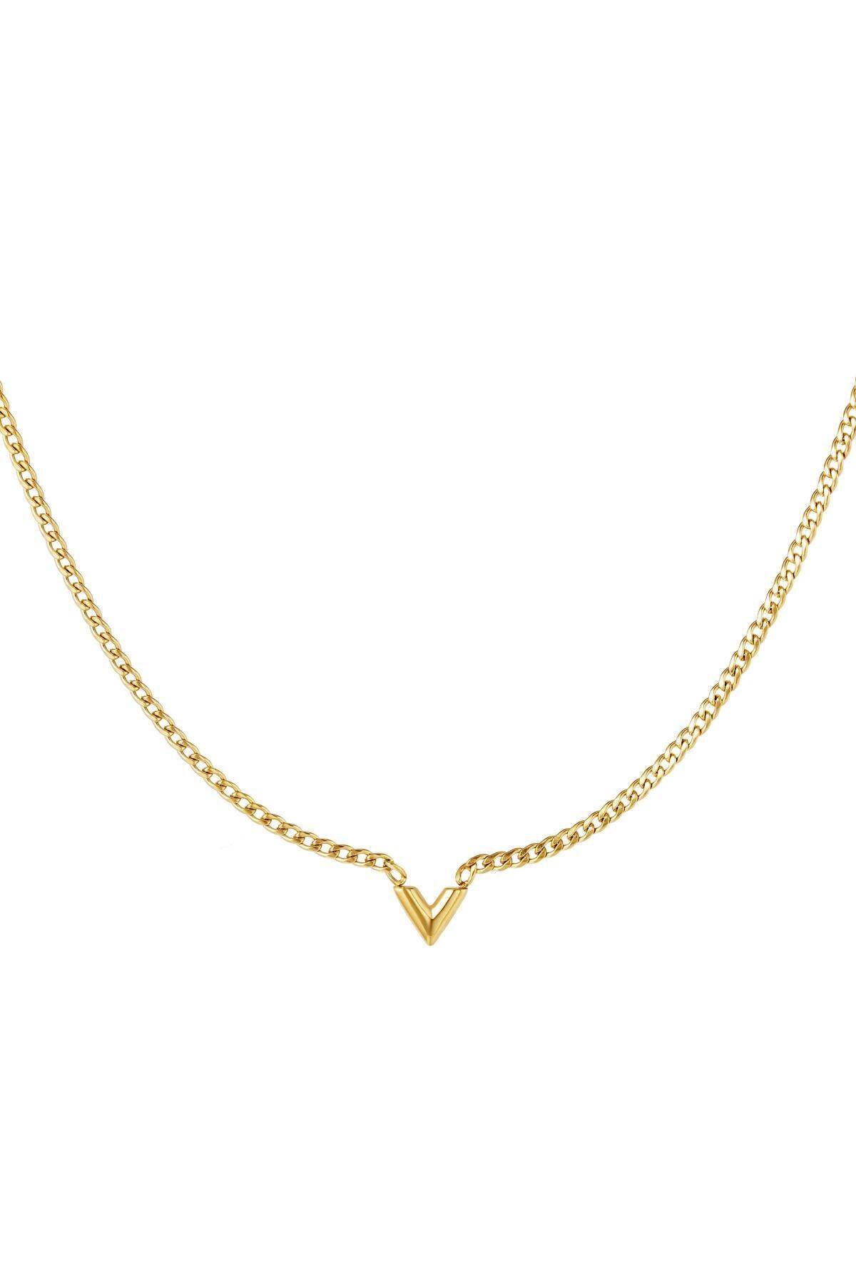 Elegant Stainless Steel Pendant Necklace in Silver & Gold