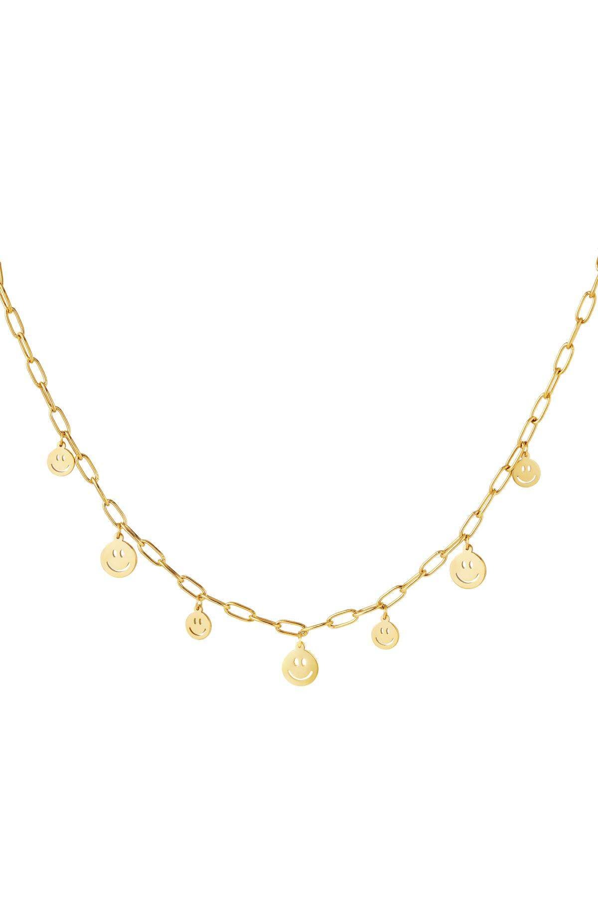Elegant Stainless Steel Pendant Necklace - Silver & Gold