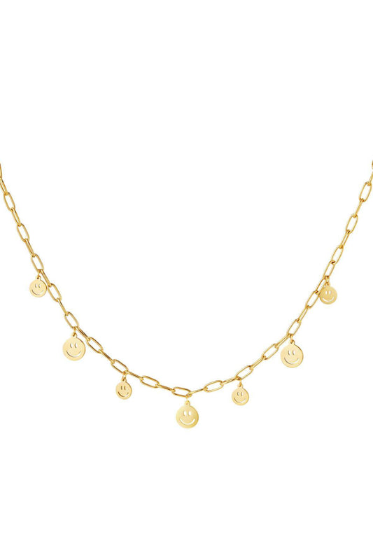 Elegant Stainless Steel Pendant Necklace - Silver & Gold