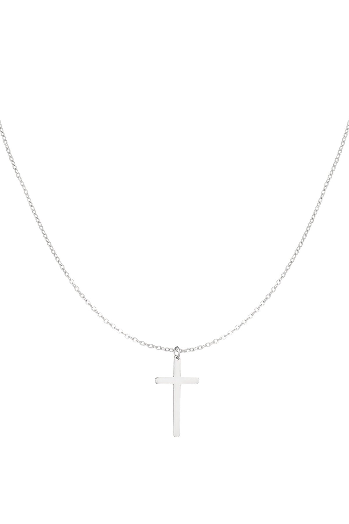 Elegant Stainless Steel Pendant Necklace in Silver & Gold