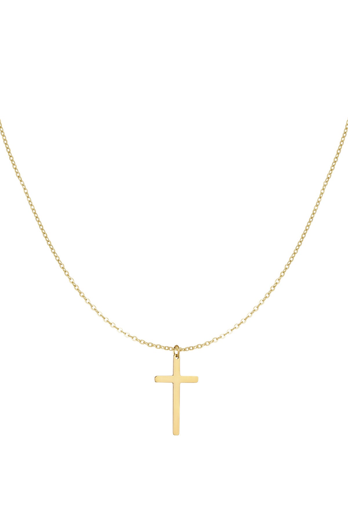Elegant Stainless Steel Pendant Necklace in Silver & Gold