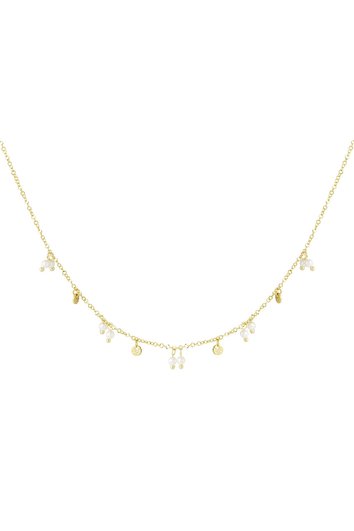 Elegant Gold Color Stainless Steel Pendant Necklace