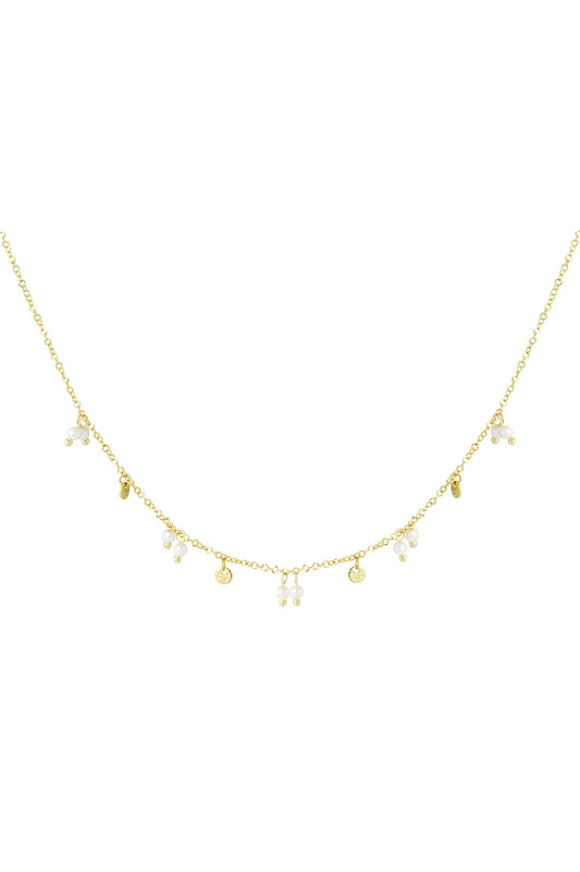 Elegant Gold Color Stainless Steel Pendant Necklace