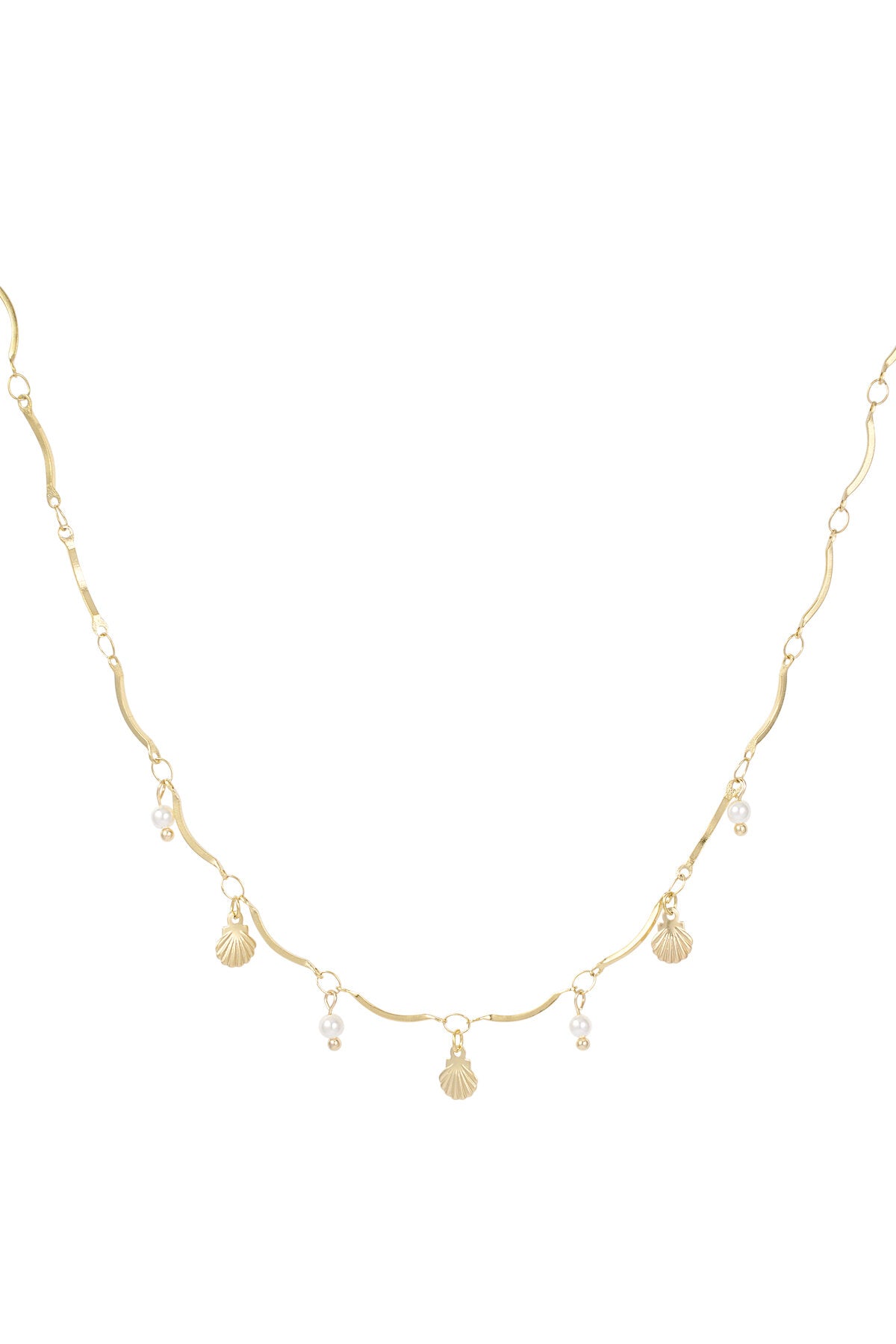 Elegant Gold Stainless Steel Pendant Necklace